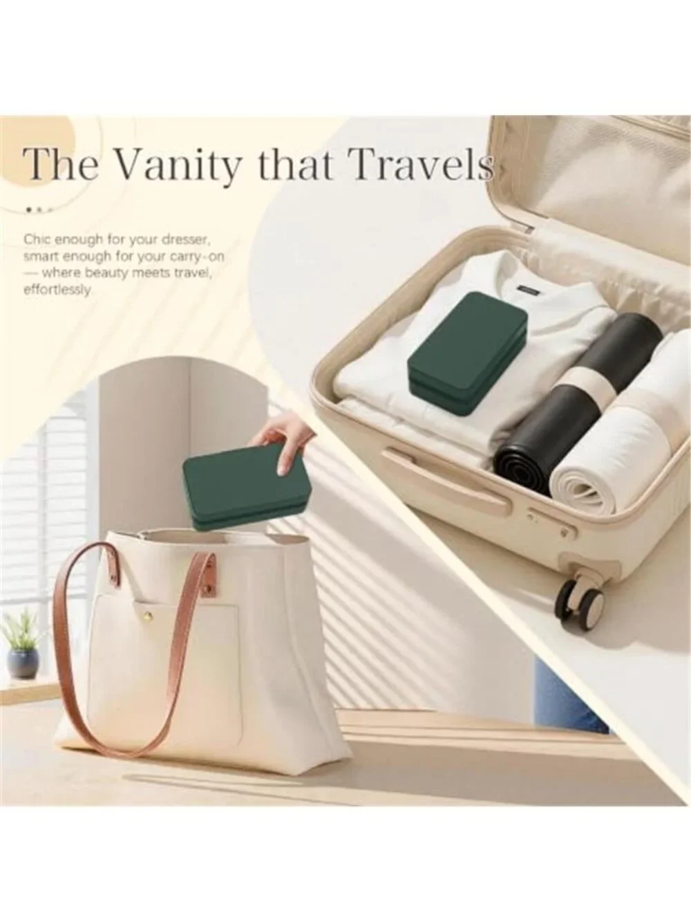 Travel Jewelry Box Portable Organizer Ring Earring Necklace Bracelet Storage Box